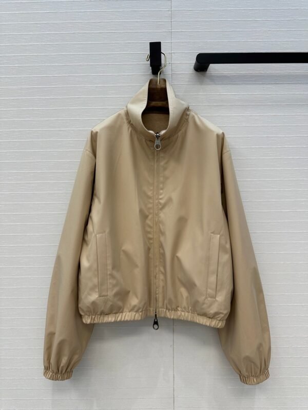 Loro Piana classic flight jacket windproof coat Tencel wool lining soft and delicate high-quality clothing