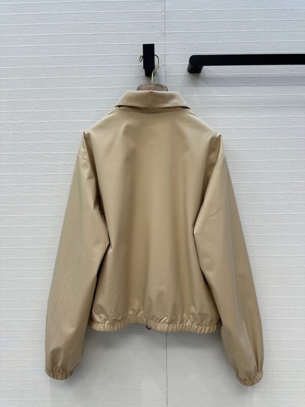 Loro Piana classic flight jacket windproof coat Tencel wool lining soft and delicate high-quality clothing