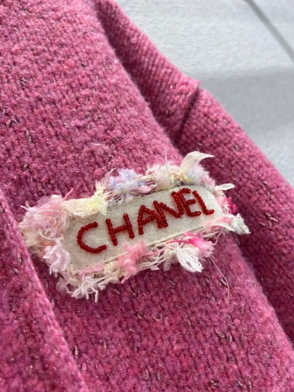 Chanel autumn and winter new micro-mark drawstring hooded knitted cardigan jacket high-quality clothing