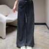 miumiu new micro logo casual trousers
