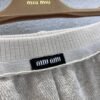 miumiu new micro logo casual trousers