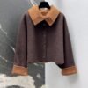 Max Mara Autumn and winter new high-end minimalist style cashmere wool coat jacket