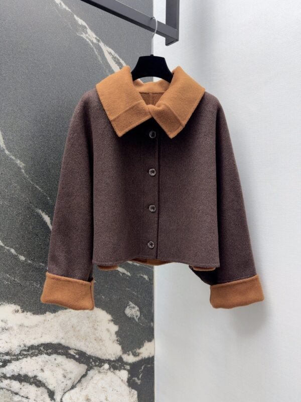 Max Mara Autumn and winter new high-end minimalist style cashmere wool coat jacket