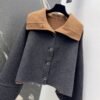 Max Mara Autumn and winter new high-end minimalist style cashmere wool coat jacket