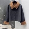 Max Mara Autumn and winter new high-end minimalist style cashmere wool coat jacket