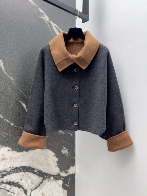 Max Mara Autumn and winter new high-end minimalist style cashmere wool coat jacket