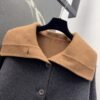 Max Mara Autumn and winter new high-end minimalist style cashmere wool coat jacket