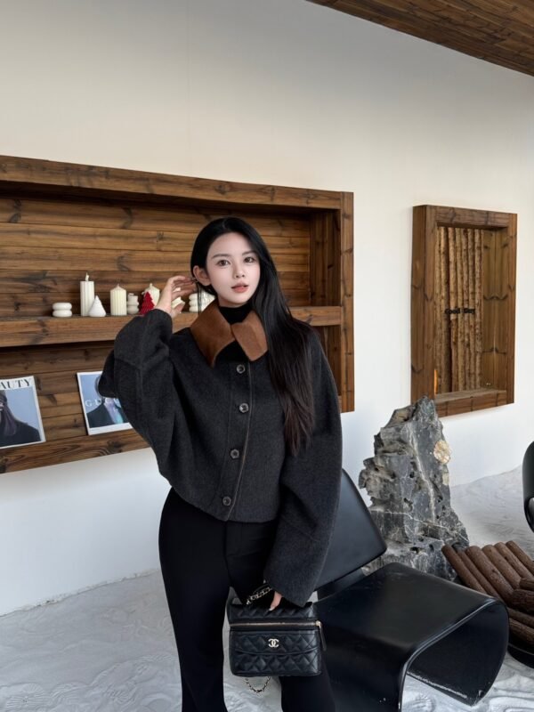 Max Mara Autumn and winter new high-end minimalist style cashmere wool coat jacket