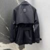 Loewe’s new autumn and winter lapel bud trench coat mid-length design