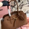 MiuMiu autumn and winter new product catwalk suede material bag size 45x22cm