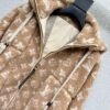Louis Vuitton Khaki Monochrome Lambswool Hooded Jacket
