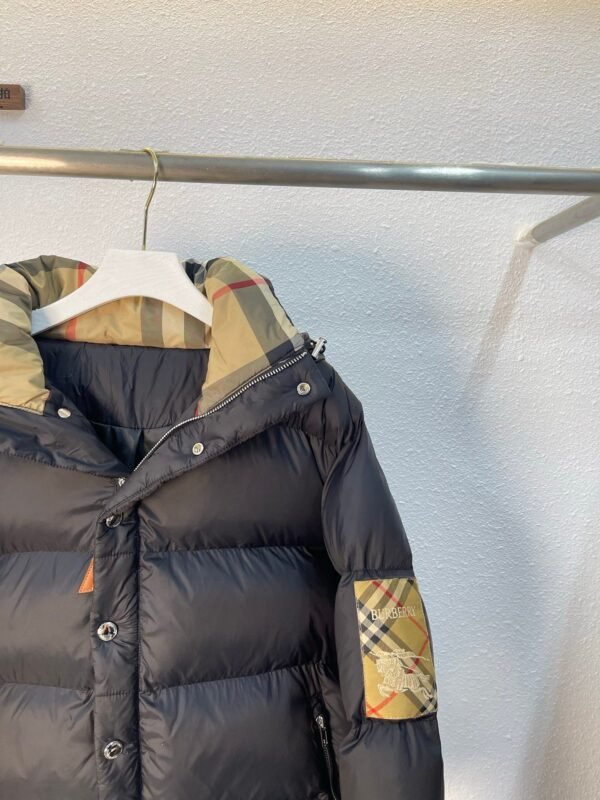 Burberry new winter hooded plaid cotton jacket