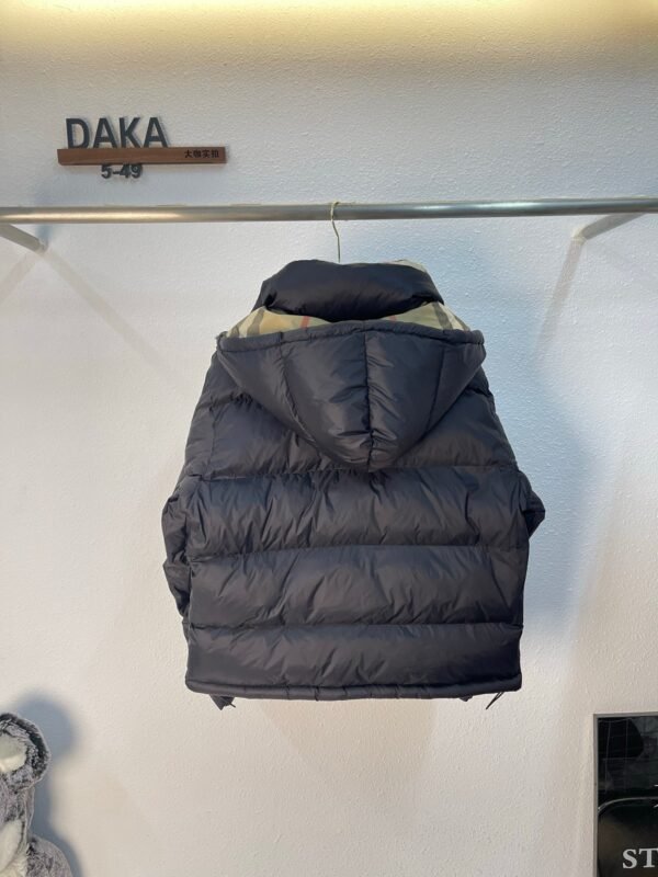 Burberry new winter hooded plaid cotton jacket