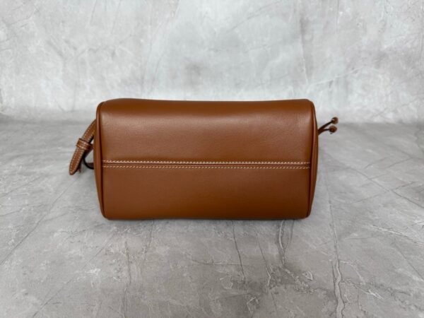 Celine Mini Shopping Bag, CABAS TRIOMPHE Small Smooth Calfskin Drawstring Bag, Premium Version. Dimensions: 22 x 17 x 15 cm