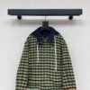 Miu Miu Fall/Winter New Classic Plaid Print Jacket Hooded Coat
