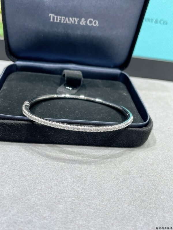 Tiffany Segmented Diamond Bangle, High-End Version 1:1 Quality