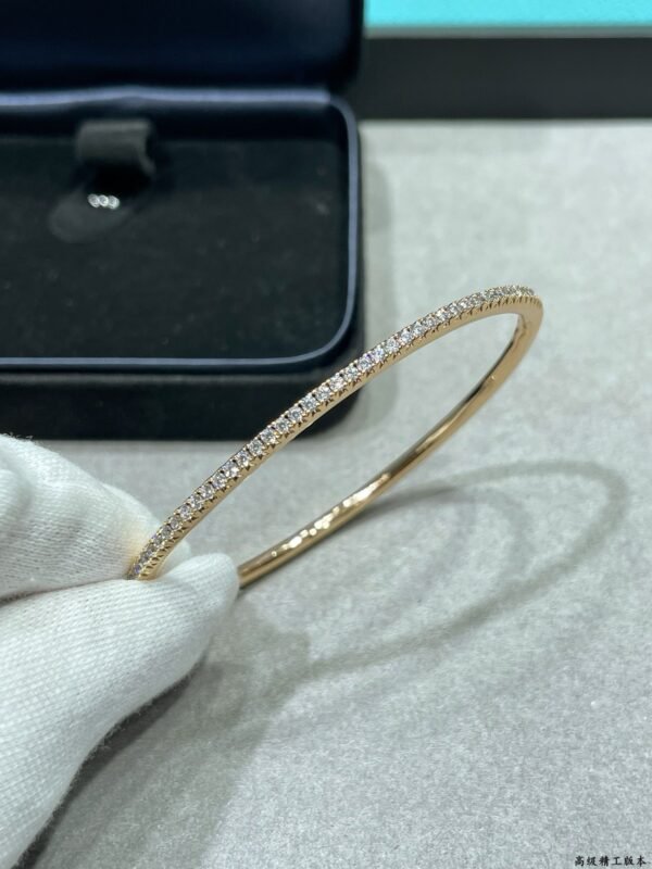 Tiffany Segmented Diamond Bangle, High-End Version 1:1 Quality
