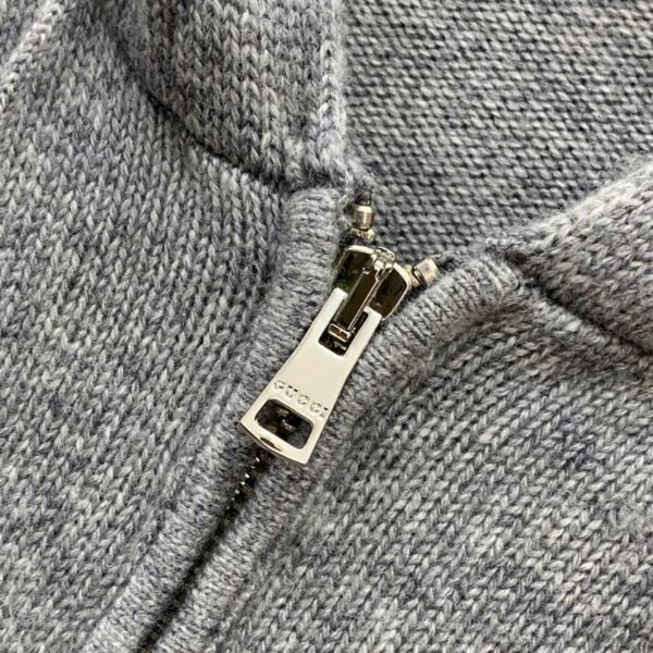 GUCCI Fall/Winter New Cardigan Coat, 100% Wool Yarn Fabric, Soft and Comfortable