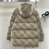 Burberry Winter New Style Hooded Plaid Mid-Length Down Jacket