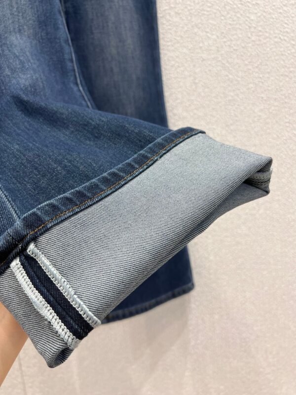 Loro Piana Fall/Winter New Arrival: Two-Button Double-Pocket Stretch Flared Jeans – Premium Quality