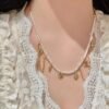 Louis Vuitton Alphabet Pearl Necklace