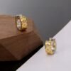 LV four-leaf clover hollowed-out twisted earrings