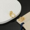 Louis Vuitton stud earrings letter stud earrings