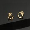 Louis Vuitton stud earrings letter stud earrings