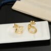Louis Vuitton stud earrings letter stud earrings
