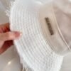 jacquemus raw edge drawstring bucket hat