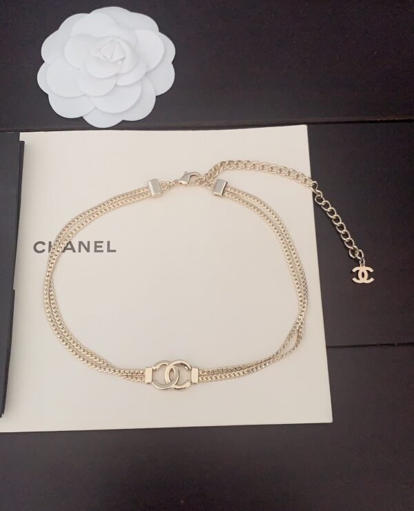 ch*nel double-layer cc necklace