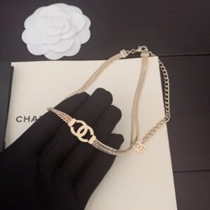 ch*nel double-layer cc necklace