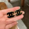 Chanel double C stud earrings