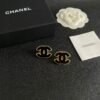Chanel double C stud earrings