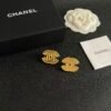 Chanel double C stud earrings