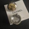 Chanel classic double C stud earrings