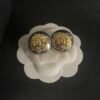 Chanel classic double C stud earrings