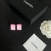 Chanel diamond-shaped double C stud earrings