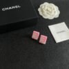 Chanel diamond-shaped double C stud earrings
