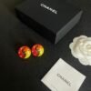 Chanel colorful double C stud earrings