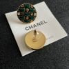 Chanel round double C stud earrings