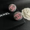 Chanel round double C stud earrings