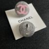 Chanel round double C stud earrings