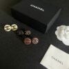 Chanel classic double c stud earrings