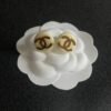 Chanel classic double c stud earrings