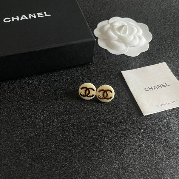 Chanel classic double c stud earrings