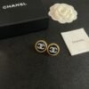 Chanel classic double C stud earrings
