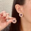 Chanel classic double C stud earrings