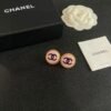 Chanel classic double C stud earrings