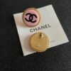 Chanel classic double C stud earrings